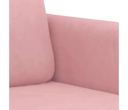 Trivietė Sofa, Rožinės Spalvos, 180cm Aksomas