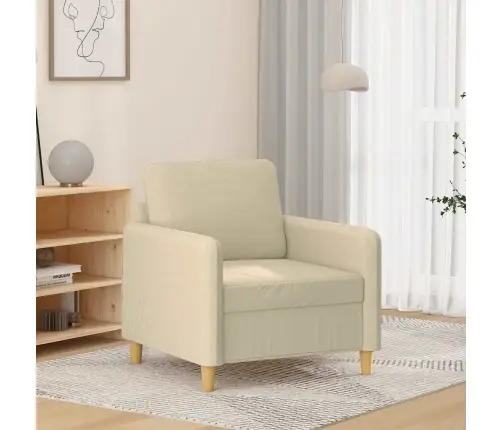 Krėslas, Kreminės Spalvos, 60cm Audinys