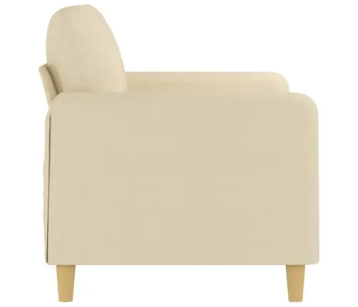 Dvivietė Sofa, Kreminės Spalvos, 120cm Audinys