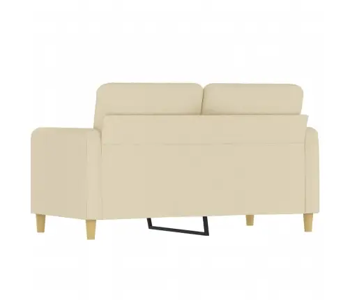 Dvivietė Sofa, Kreminės Spalvos, 120cm Audinys