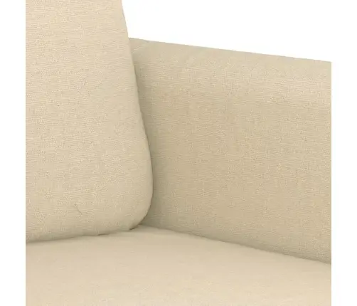 Dvivietė Sofa, Kreminės Spalvos, 120cm Audinys