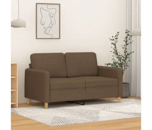 Divvietīgs Dīvāns, Brūns Audums, 120 Cm Vidaxl