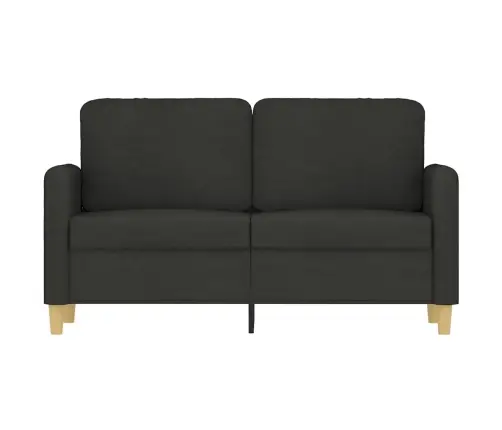 Dvivietė Sofa, Juodos Spalvos, 120cm Audinys