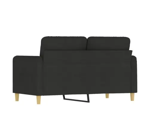 Dvivietė Sofa, Juodos Spalvos, 120cm Audinys