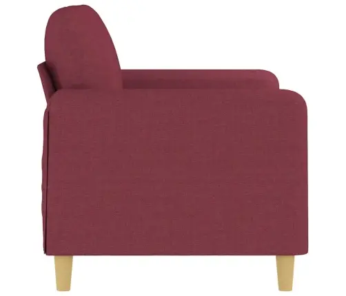 Divvietīgs Dīvāns, Vīnsarkans Audums, 120 Cm Vidaxl