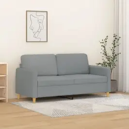 Divvietīgs Dīvāns, Tumši Pelēks Audums, 140 Cm Vidaxl Divvietīgs Dīvāns, Tumši Pelēks Audums, 140 Cm Vidaxl