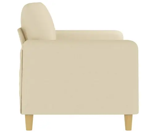 Divvietīgs Dīvāns, Krēmkrāsas Audums, 140 Cm Vidaxl