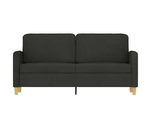 Divvietīgs Dīvāns, Melns Audums, 140 Cm Vidaxl