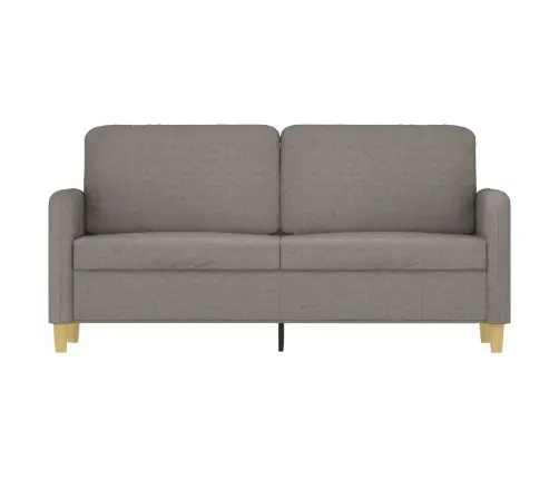 Divvietīgs Dīvāns, Pelēkbrūns Audums, 140 Cm Vidaxl