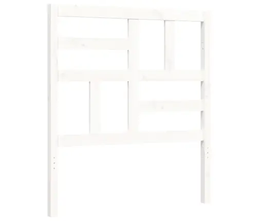 Lovos Rėmas Su Galvūgaliu, Baltas, Mediena, Mažas Vienvietis