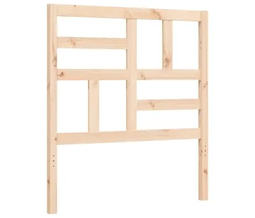 Gultas Rāmis Ar Galvgali, 100X200 Cm, Masīvkoks Vidaxl