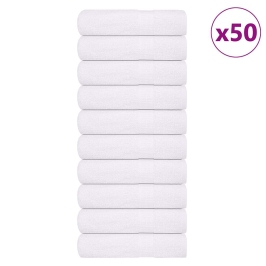 Roku Dvieļi, 50 Gab., Balti, 50X100 Cm, 360 Gsm, 100% Kokvilna Vidaxl