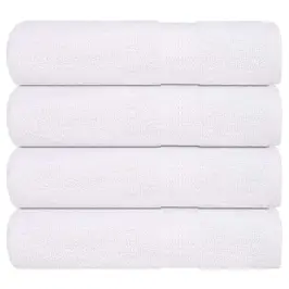 Dušas Dvieļi, 4 Gab., Balti, 70X140 Cm, 360 Gsm, 100% Kokvilna Vidaxl