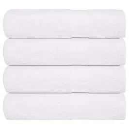 Saunalinad 4 Tk, Valge, 100X150 cm 360 Gsm, 100% Puuvill