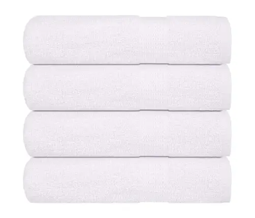 Vannas Dvieļi, 4 Gab., Balti, 100X150Cm, 360 Gsm, 100% Kokvilna Vidaxl