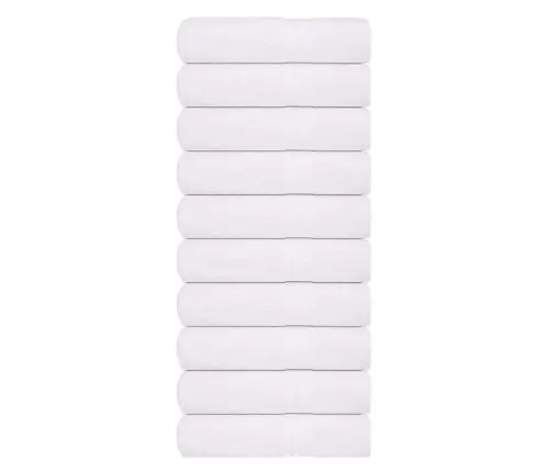 Vannas Dvieļi, 10 Gab., Balti, 100X150Cm, 360Gsm, 100% Kokvilna Vidaxl