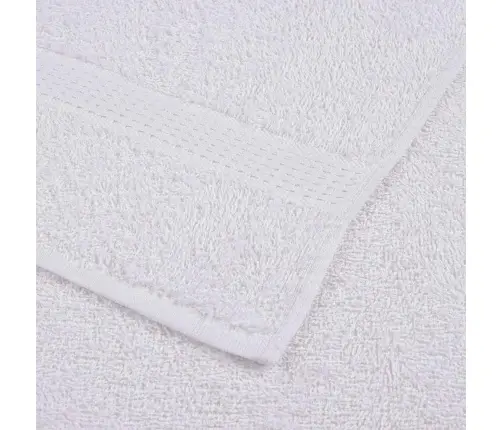 Vannas Dvieļi, 10 Gab., Balti, 100X150Cm, 360Gsm, 100% Kokvilna Vidaxl