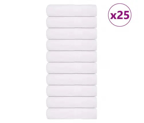 Saunalinad 25 Tk, Valge, 100X150 cm 360 Gsm, 100% Puuvill