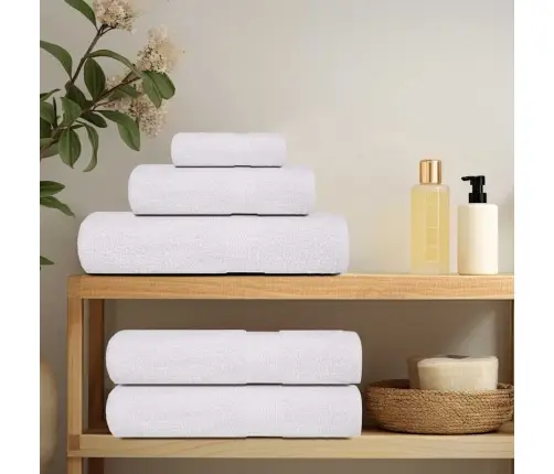 Saunalinad 25 Tk, Valge, 100X150 cm 360 Gsm, 100% Puuvill