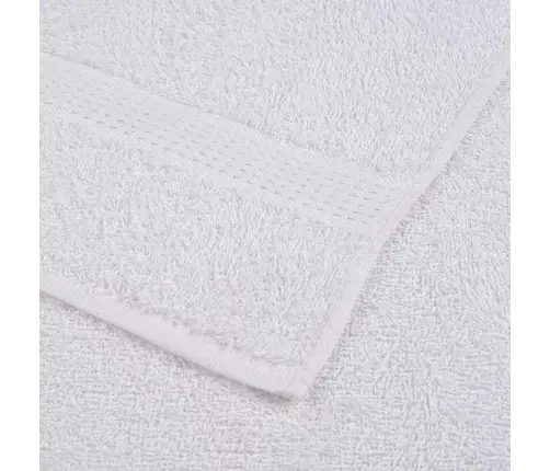 Pirts Dvieļi, 10 Gab., Balti, 80X200 Cm, 360 Gsm, 100% Kokvilna Vidaxl