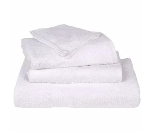 Pirts Dvieļi, 25 Gab., Balti, 80X200 Cm, 360 Gsm, 100% Kokvilna Vidaxl