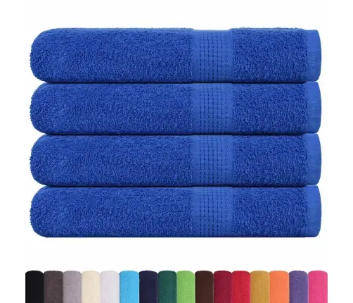 Saunarätikud 4 Tk, Sinine, 80X200 cm 360 Gsm, 100% Puuvill