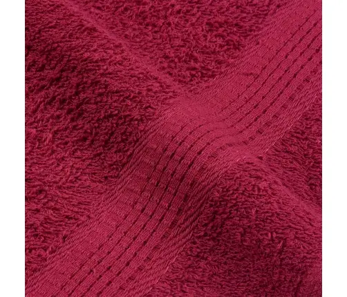 Dušo Rankšluosčiai, 4Vnt., Raudoni, 70X140 cm Medvilnė