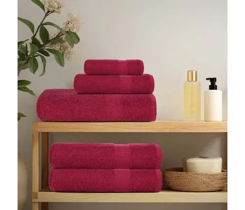 Vonios Rankšluosčiai, 10Vnt., Raudoni, 100X150 cm Medvilnė