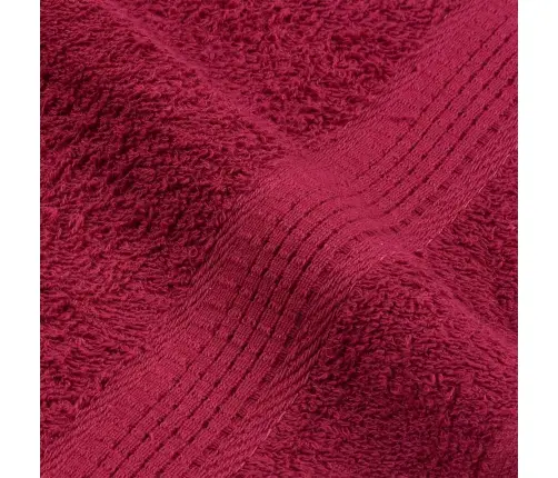 Dvieļi, 4 Gab., Vīnsarkani, 100X200 Cm, 360 Gsm, 100% Kokvilna Vidaxl