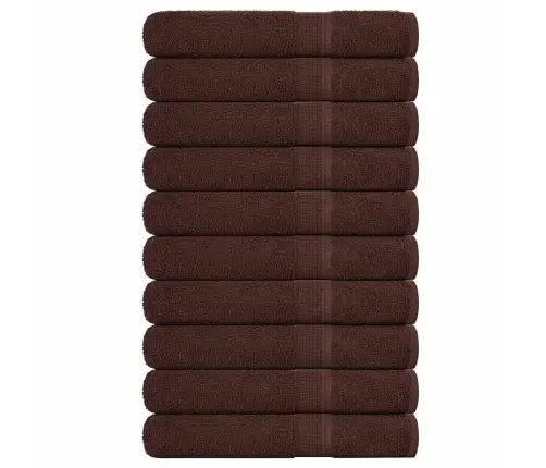 Saunos Rankšluosčiai, 10Vnt., Rudi, 80X200 cm Medvilnė