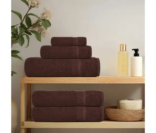 Saunos Rankšluosčiai, 10Vnt., Rudi, 80X200 cm Medvilnė