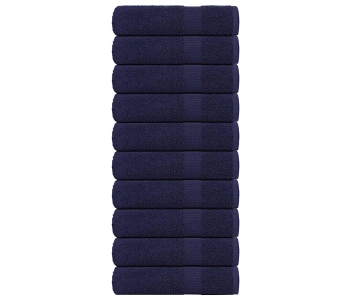 Saunalinad 10 Tk, Tumesinine, 100X150 cm 360 Gsm, 100% Puuvill