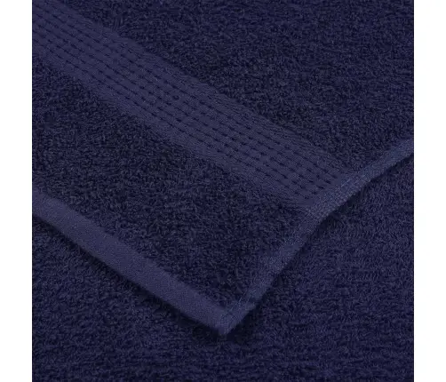 Vannas Dvieļi 10 Gab. Tumši Zili 100X150Cm 360Gsm 100% Kokvilna Vidaxl