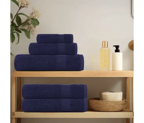 Saunarätikud 4 Tk, Tumesinine, 80X200 cm 360 Gsm, 100% Puuvill
