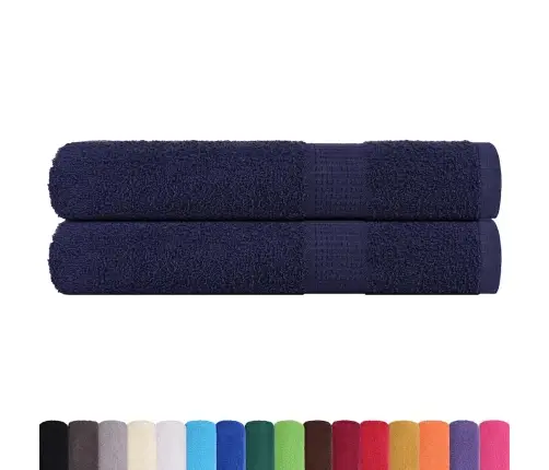 Dvieļi 2 Gab. Tumši Zils 100X200 Cm 360 Gsm 100% Kokvilna Vidaxl Dvieļi 2 Gab. Tumši Zils 100X200 Cm 360 Gsm 100% Kokvilna Vidaxl