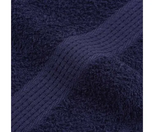 Dvieļi 4 Gab. Tumši Zils 100X200 Cm 360 Gsm 100% Kokvilna Vidaxl
