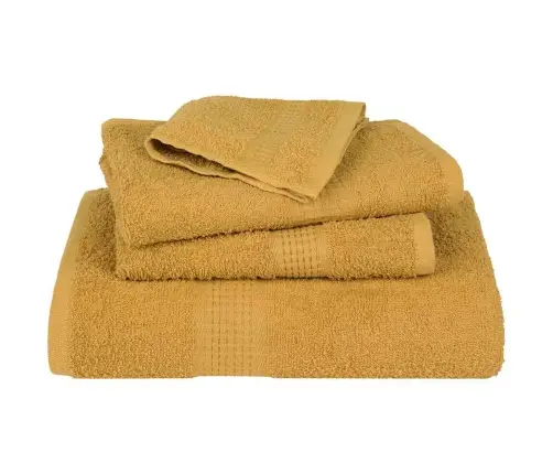 Roku Dvieļi 10 Gab. Zelts 50X100 Cm 360 Gsm 100% Kokvilna Vidaxl