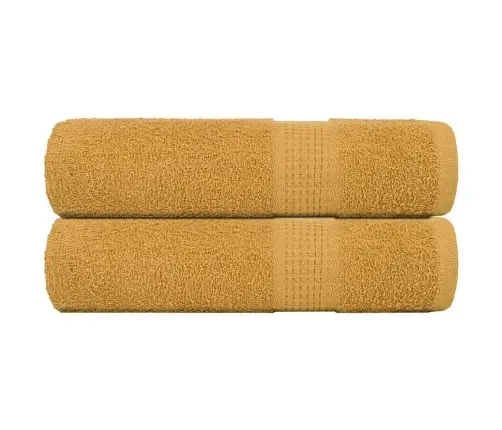 Vannas Dvieļi 2 Gab. Zelts 100X150 Cm 360 Gsm 100% Kokvilna Vidaxl Vannas Dvieļi 2 Gab. Zelts 100X150 Cm 360 Gsm 100% Kokvilna Vidaxl