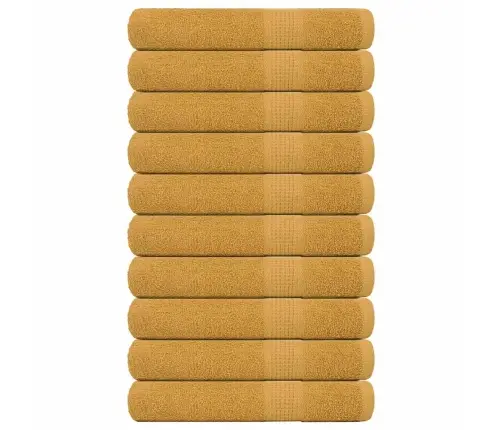 Pirts Dvieļi 10 Gab. Zelts 80X200 Cm 360 Gsm 100% Kokvilna Vidaxl Pirts Dvieļi 10 Gab. Zelts 80X200 Cm 360 Gsm 100% Kokvilna Vidaxl