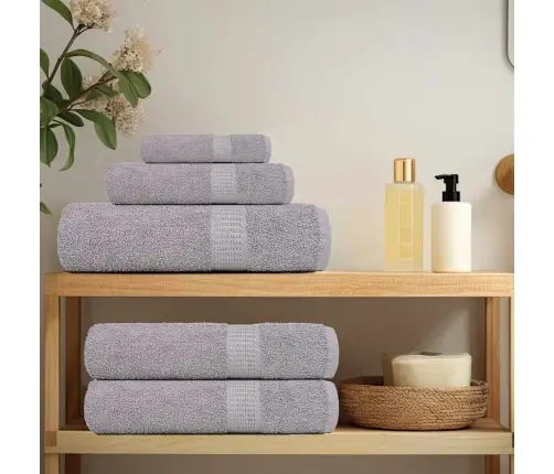 Vannas Dvieļi 2 Gab. Pelēks 100X150 Cm 360 Gsm 100% Kokvilna Vidaxl