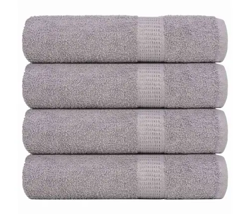 Rankšluosčiai, 4 Vnt., Frogn, Pilki, 100X150 cm 100% Medvilnė