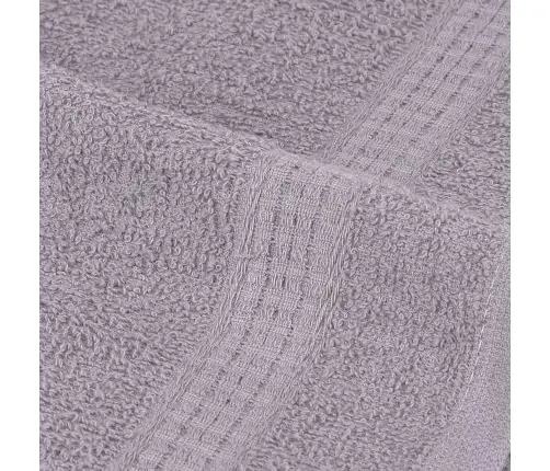 Dvieļi, 4 Gab., Pelēki, 100X200 Cm, 360 Gsm, 100% Kokvilna Vidaxl