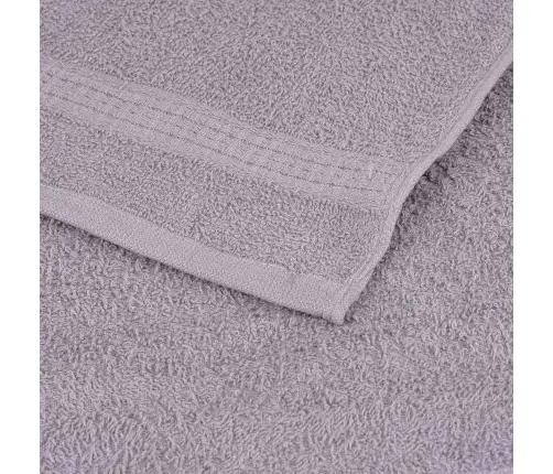 Dvieļi, 10 Gab., Pelēki, 100X200 Cm, 360 Gsm, 100% Kokvilna Vidaxl