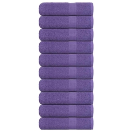 Roku Dvieļi, 10 Gab., Violeti, 50X100Cm, 360 Gsm, 100% Kokvilna Vidaxl