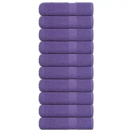 Roku Dvieļi, 10 Gab., Violeti, 50X100Cm, 360 Gsm, 100% Kokvilna Vidaxl