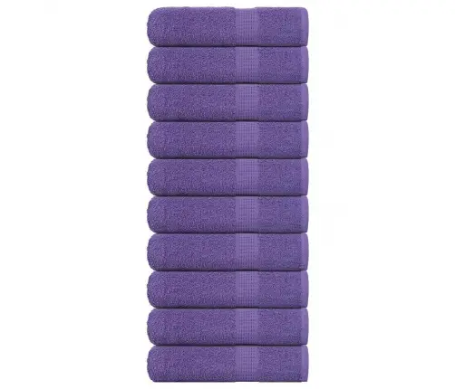 Roku Dvieļi, 10 Gab., Violeti, 50X100Cm, 360 Gsm, 100% Kokvilna Vidaxl