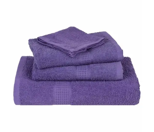 Pirts Dvieļi, 10 Gab., Violeti, 80X200Cm, 360Gsm, 100% Kokvilna Vidaxl