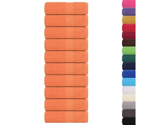 Rankšluosčiai, 10 Vnt., Frogn, Oranžiniai, 30X30 cm 100 % Medvilnė