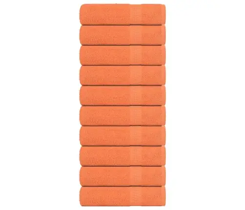 Dušas Dvieļi, 10 Gab., Oranži, 70X140Cm, 360 Gsm, 100% Kokvilna Vidaxl