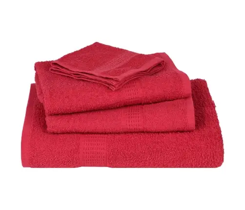 Dušas Dvieļi, 10 Gab., Sarkani, 70X140Cm, 360Gsm, 100% Kokvilna Vidaxl